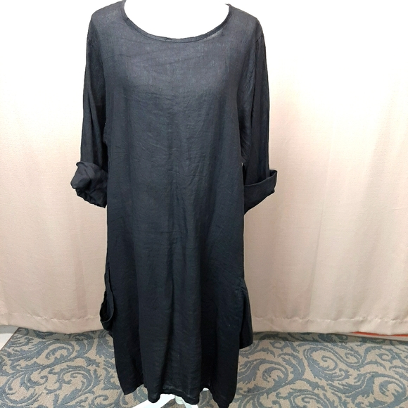 grey violet Dresses & Skirts - NWT XL swing linen dress by grey violet